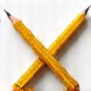 Pencil and ruler icon